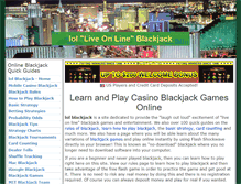 Tablet Screenshot of lolblackjack.com